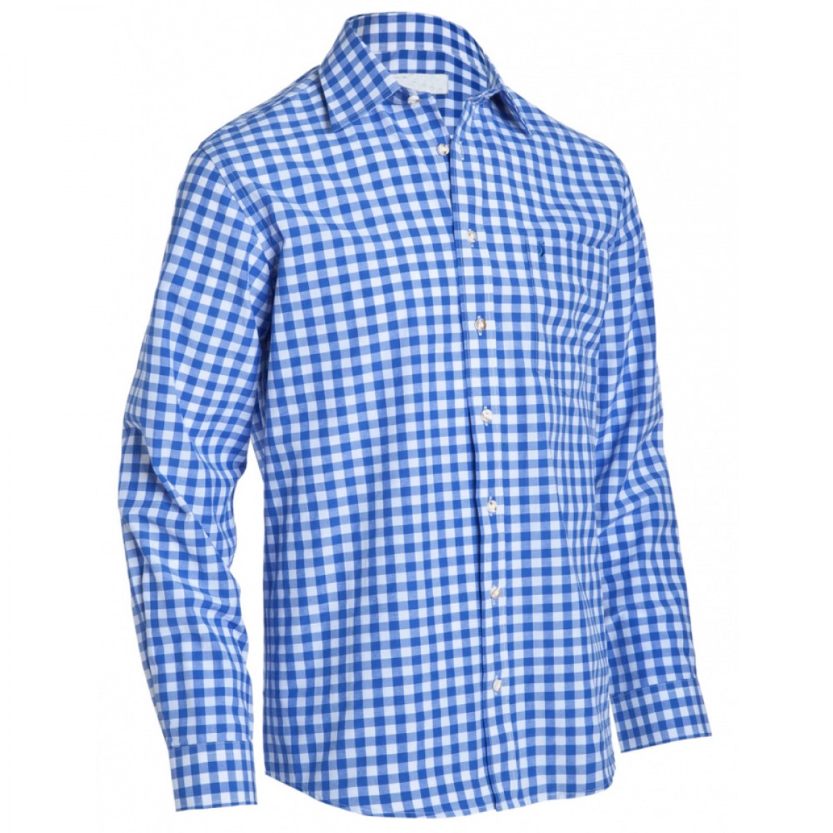 blue checkered shirt mens